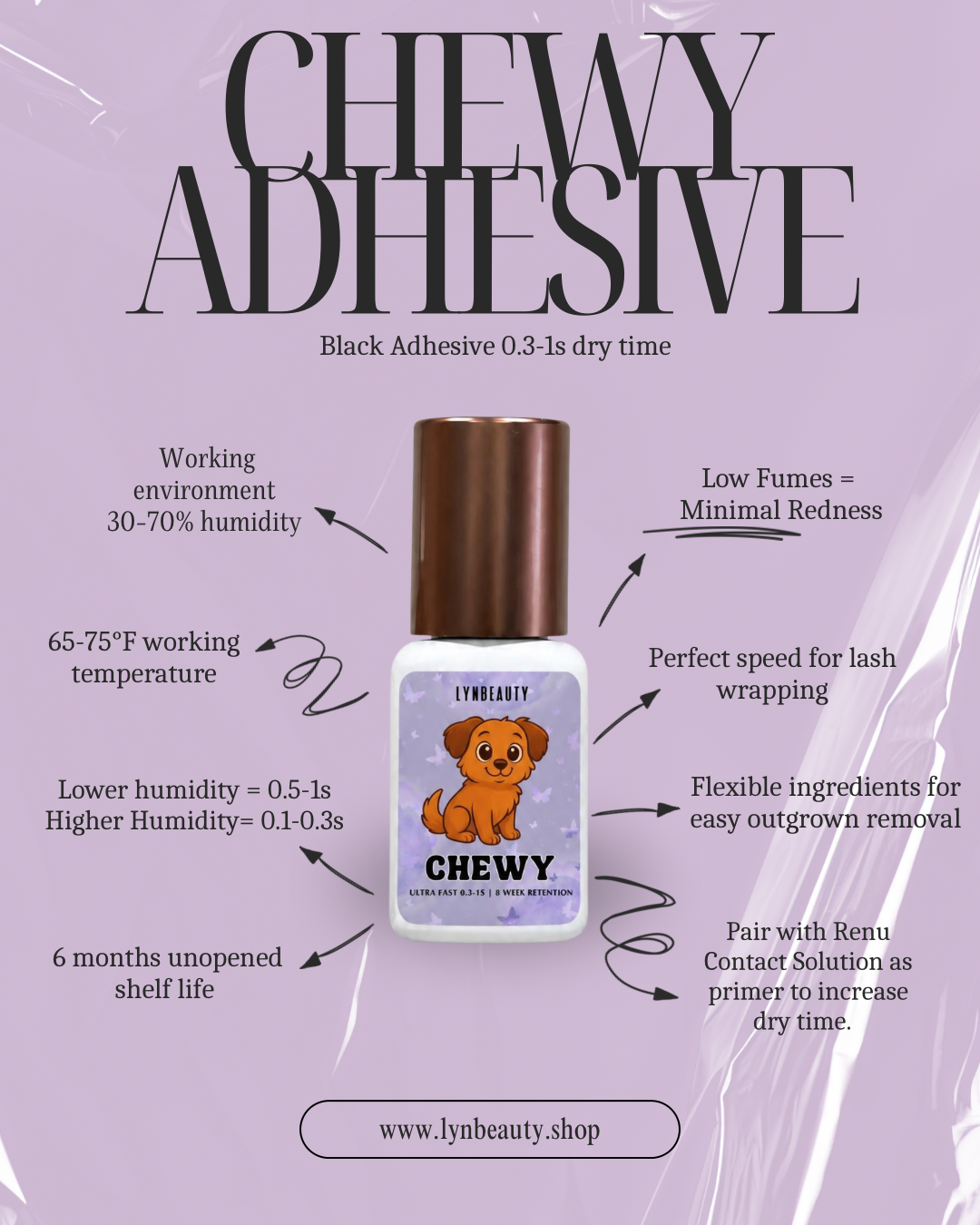 Chewy Black Adhesive